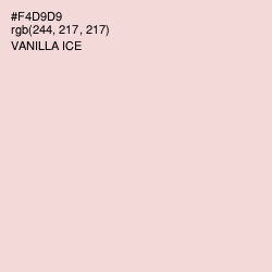 #F4D9D9 - Vanilla Ice Color Image
